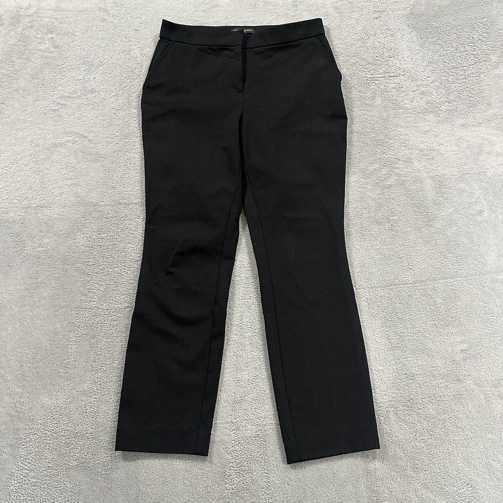 Banana Republic Dress Pants Women 4 Black Stretch Modern Fit Corporate Office